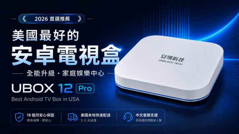 美國最好的安卓電視盒 安博盒子 UBOX 12 Pro Android TV Box