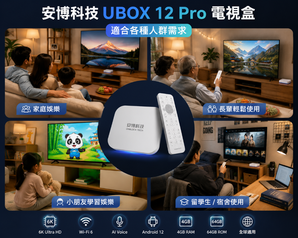 安博科技電視盒 UBOX 12 PRO