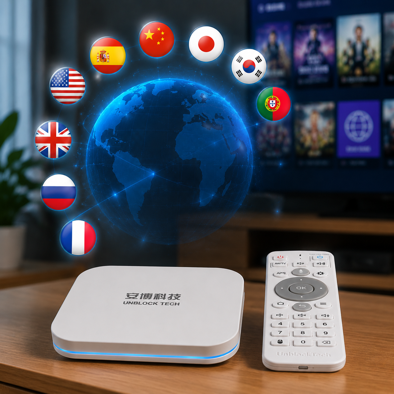 安博盒子 UBOX 12 Pro 支援多種語言